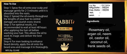 Rabbit Hair Oil  (Pack of 2)